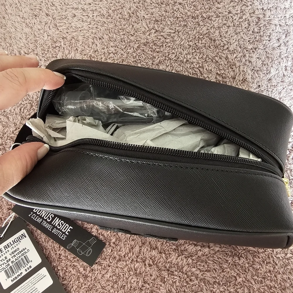 NWT True‎ Religion Cosmetic Travel Toiletry Bag